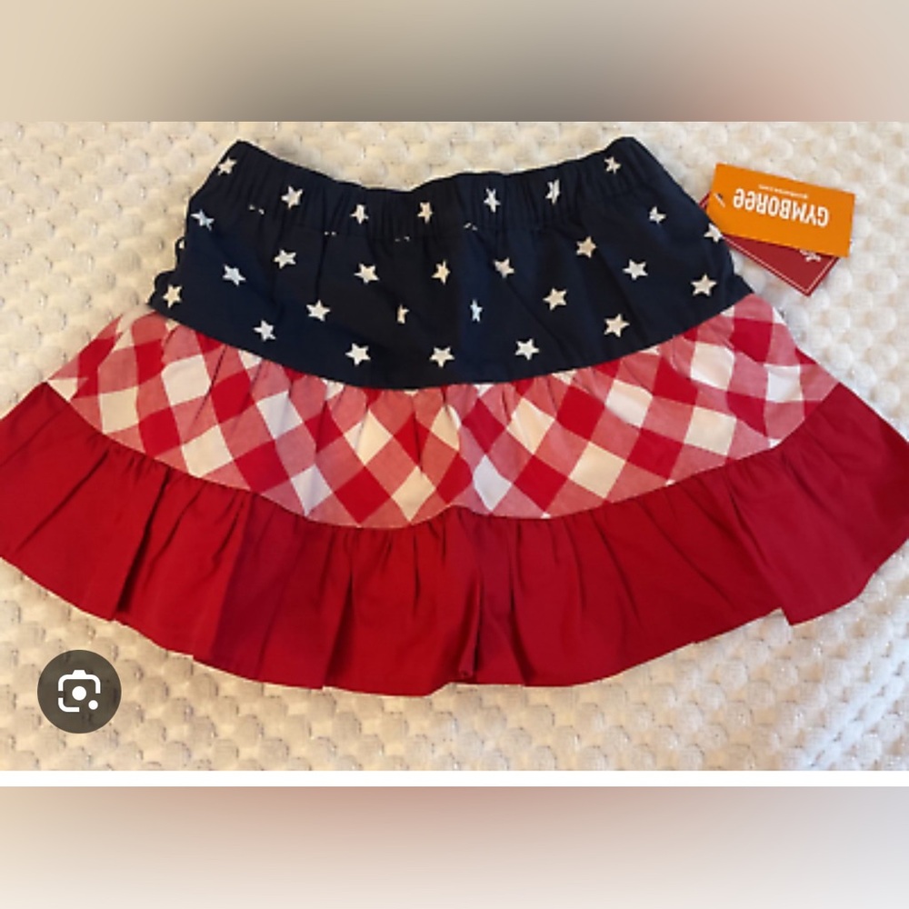 Gymboree 5T girls skirt American flag style NWT in bag